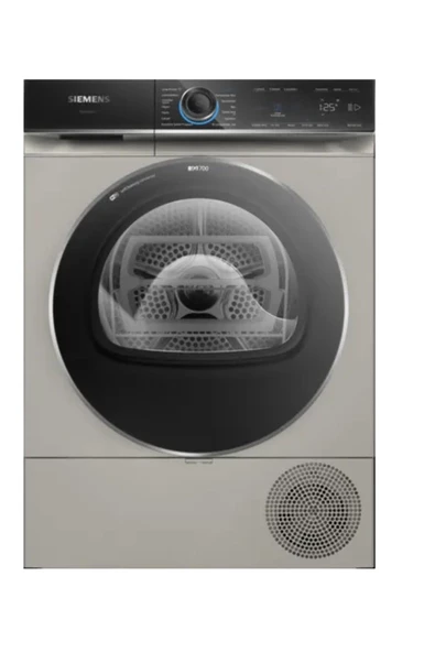 Siemens WQ45B2AXTR iQ700 Isı Pompalı Kurutma Makinesi 9 kg Gümüş ürün görseli 1