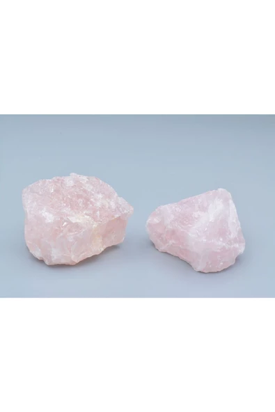 Hakiki Doğal İri Boy Pembe Kuvars Taşı Kaya Parçası ürün görseli 1
