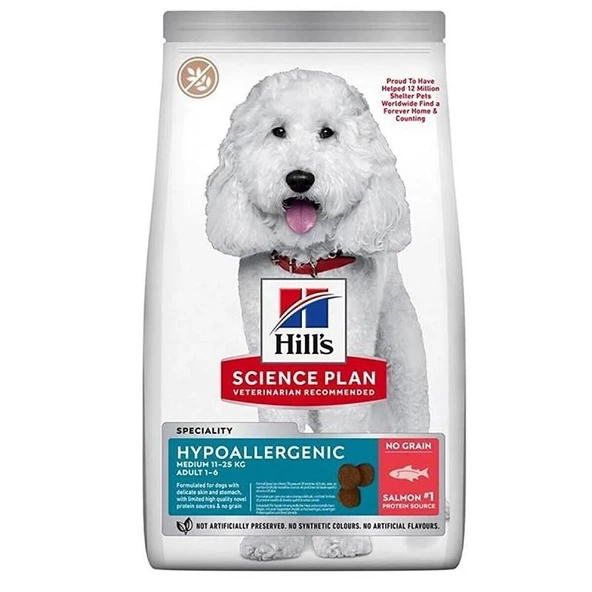 Hills Hypo-Allergenic Somonlu Yetişkin Köpek Maması 12 kg ürün görseli 1