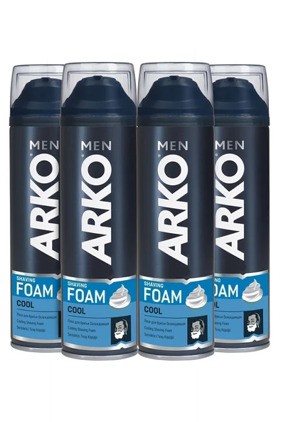 Arko Men Cool 200 ml 4 Adet Tıraş Köpüğü ürün görseli 1