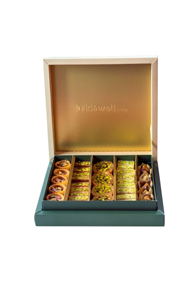 Antep Fıstıklı Kadayıflı Karışık Baklava Kutusu 400 G ürün görseli 1