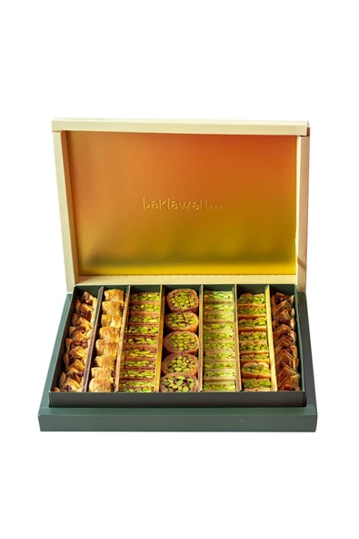 Antep Fıstıklı Kadayıflı Karışık Baklava Kutusu 800 G ürün görseli 1