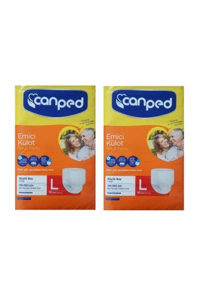 Canped Emici Külot 60 Adet Large Büyük 2x30'lu Hasta Bezi ürün görseli 1