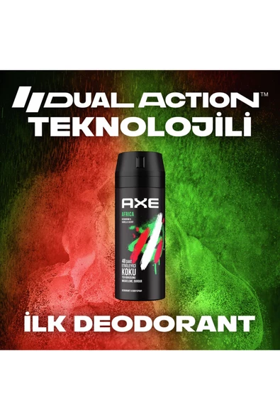 Axe Africa 6 Adet 150 ml Erkek Deodorant - Resim 4