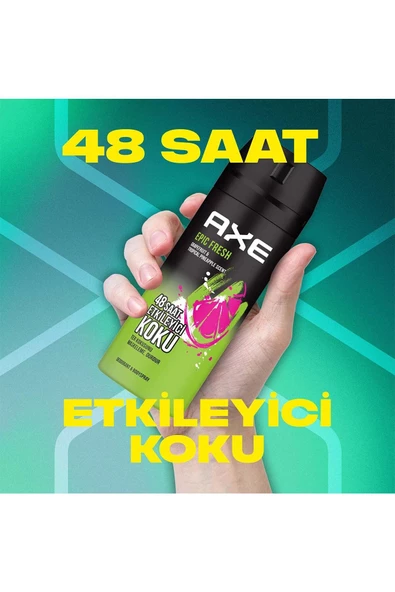 Axe Epic Fresh 150 ml 3 Adet Erkek Deodorant - Resim 5
