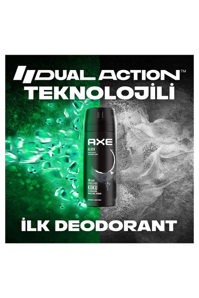 Axe Black 3 Adet 150 ml Erkek Deodorant - Resim 6