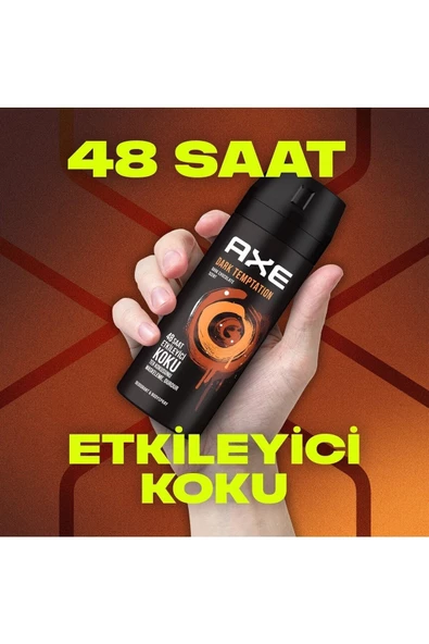 Axe Dark Temptation 2 Adet 150 ml Erkek Deodorant - Resim 6