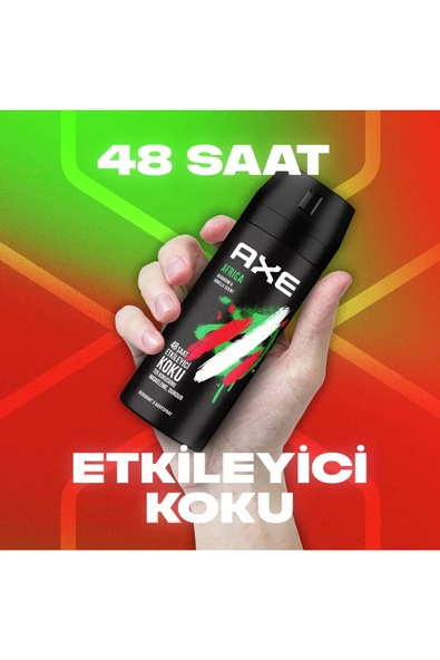 Axe Africa 6 Adet 150 ml Erkek Deodorant - Resim 3