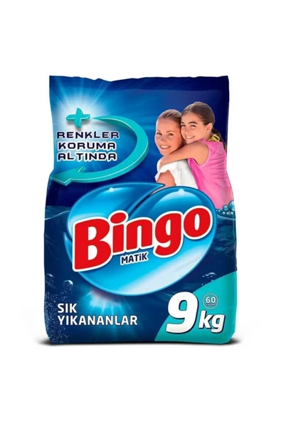 Bingo Matik Sık Yıkananlar 9 kg Toz Deterjan ürün görseli 1