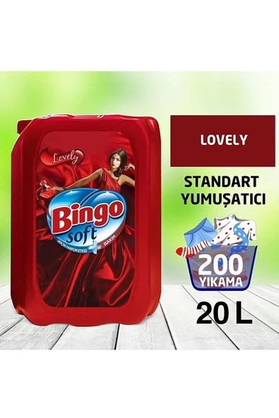 Bingo Soft Lovely Yumuşatıcı 5 lt 4'lü ürün görseli 1