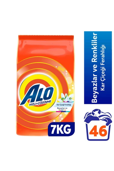 Alo Kar Çiçeği Beyaz ve Renkliler için 7 kg Toz Deterjan ürün görseli 1