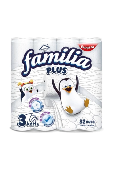Familia Plus 3 Katlı 32'li Tuvalet Kağıdı ürün görseli 1