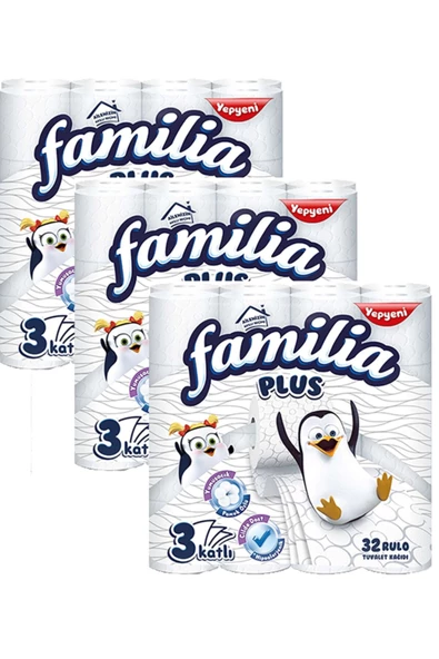 Familia Plus Tuvalet Kağıdı 32 Rulo x 3 Adet ürün görseli 1