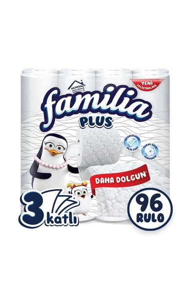 Familia Plus Tuvalet Kağıdı 96 Rulo (32 RULO X 3 PAKET) ürün görseli 1