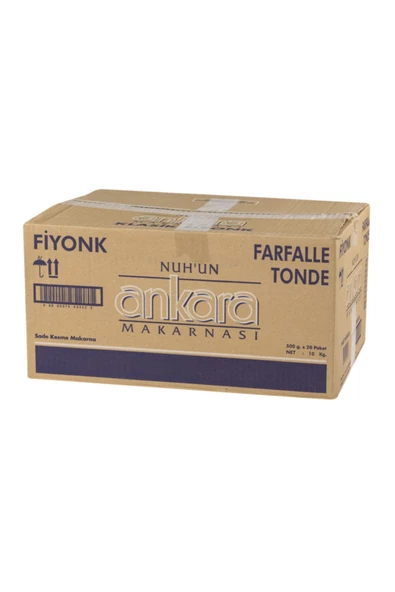 Nuh'un Ankara Fiyonk Makarna 500 gr 20'li ürün görseli 1