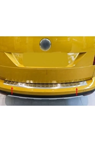 Volkswagen Caddy Krom Arka Tampon Eşiği 2015-2020 Paslanmaz Çelik ürün görseli 1