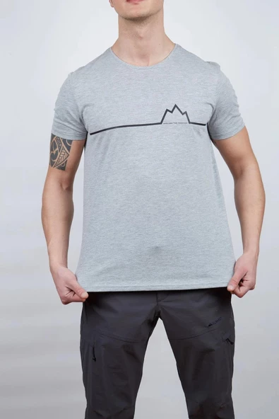Alpinist Nordic Erkek T-Shirt Gri Beden L ürün görseli 1