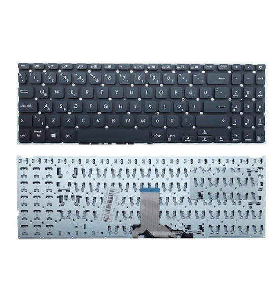 Asus D515DA-BR027T Klavye Tuş Takımı Siyah TR ürün görseli 1