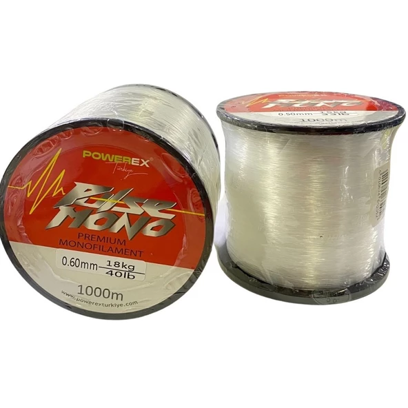 Powerex Pulse 1000 Metre 0,60 Mm. 18 Kg. Çekerli Carbon Monofilament Misina ürün görseli 1
