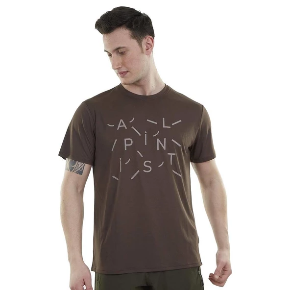 Alpinist Baseline Ultra Dry Erkek T-Shirt Kahverengi-L ürün görseli 1