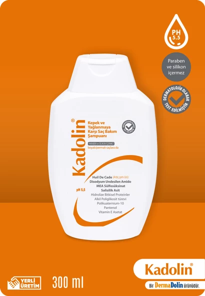 Dermadolin Kadolin Şampuan 300 ml ürün görseli 1