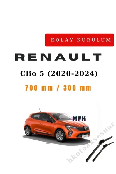 Mfk Renault Clio 5 (2020-2024) Araca Özel Silecek Ön İki ürün görseli 1