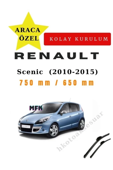 Mfk Renault Scenic  (2010-2015) Araca Özel Silecek ürün görseli 1