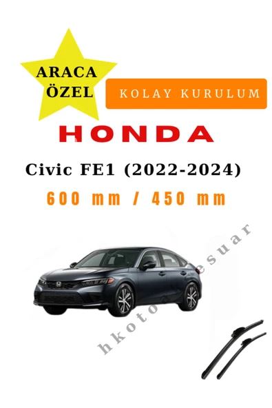 Mfk Honda Civic FE1 (2022-2024) Atraca Özel Silecek ürün görseli 1