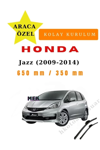 Mfk Honda Jazz (2009-2014) Araca Özel Sİlecek Ön iki ürün görseli 1