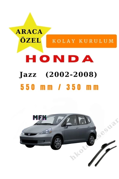 Mfk Honda Jazz  (2002-2008) Araca Özel Silecek Ön iki ürün görseli 1