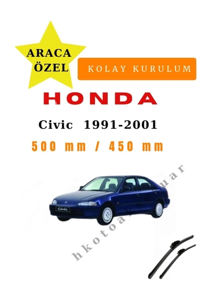 Mfk Honda Civic  1991-2001 Araca Özel Sİlecek ürün görseli 1