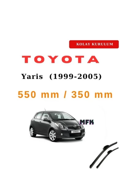 Mfk Toyota Yaris (1999-2005) Araca Özel Silecek Ön İki ürün görseli 1