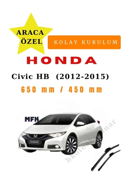 Mfk Honda Civic Hatchback  (2012-2015) Araca Özel Sİlecek ürün görseli 1
