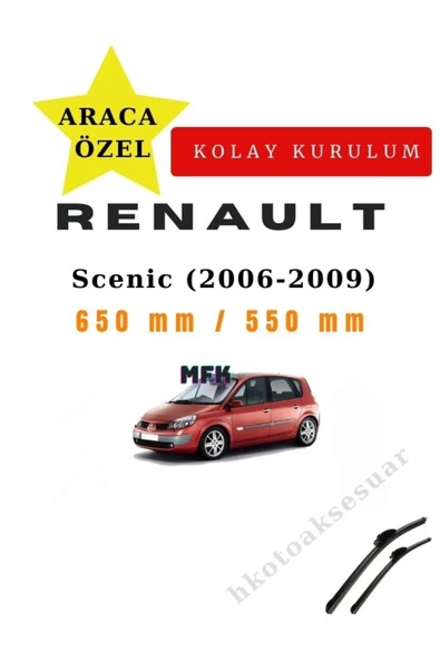 Mfk Renault Scenic (2006-2009) Araca Özel Silecek ürün görseli 1