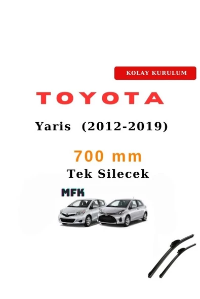 Mfk Toyota Yaris (2012-2019) Araca Özel Silecek Ön Tek ürün görseli 1