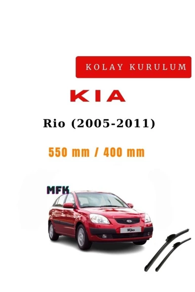 Mfk Kia Rio (2005-2011) Araca Özel Sİlecek Ön İki ürün görseli 1