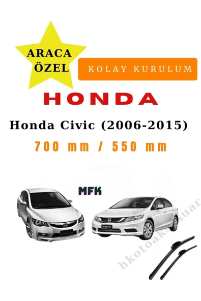Mfk Honda Civic  (2006-2015) Araca Özel Sİlecek ürün görseli 1