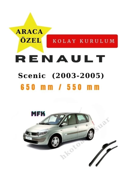 Mfk Renault Scenic  (2003-2005) Araca Özel Sİlecek ürün görseli 1