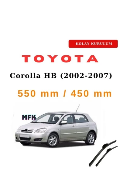 Mfk Toyota Corolla HB (2002-2007) Araca Özel Silecek Ön İki ürün görseli 1