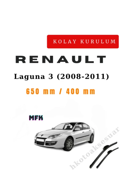 Mfk Renault Laguna 3 (2008-2011) Araca Özel Sİlecek Ön iki ürün görseli 1