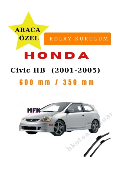 Mfk Honda Civic Hatchback  (2001-2005) Araca Özel Silecek Ön İki ürün görseli 1