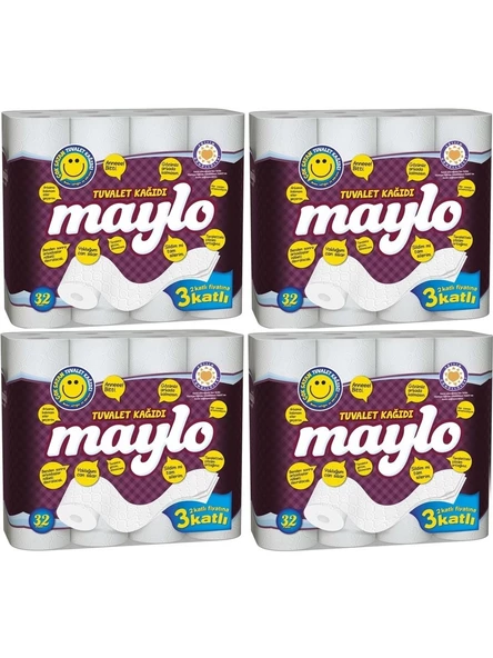 Maylo 3 Katlı 128'li Tuvalet Kağıdı ürün görseli 1