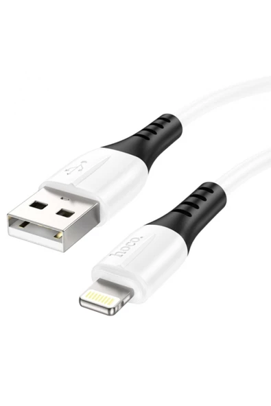 HOCO X82 iPhone Lightning to USB 2.4A Silikon Data ve Şarj Kablosu ürün görseli 1