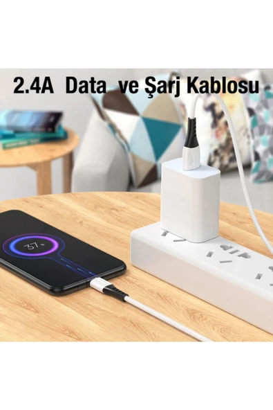 HOCO X82 iPhone Lightning to USB 2.4A Silikon Data ve Şarj Kablosu - Resim 4