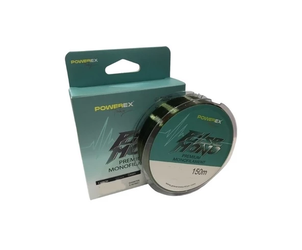 Powerex Pulse 150 m. 0,45 mm. 13 kg. Çekerli Yeşil  Carbon Monofilament Misina ürün görseli 1