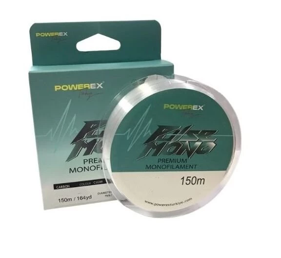 Powerex Pulse 150 m. 0,40 mm. 10,04 kg. Çekerli Carbon Monofilament Misina ürün görseli 1