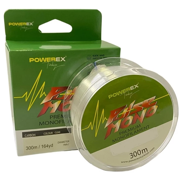 Powerex Pulse 300 m. 0,40 mm. 10,04 kg. Çekerli Carbon Monofilament Misina ürün görseli 1