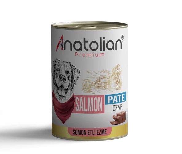 Anatolian Premium Adult Salmon Pate Yetişkin Somonlu Ezme Köpek konservesi 400 gr ürün görseli 1