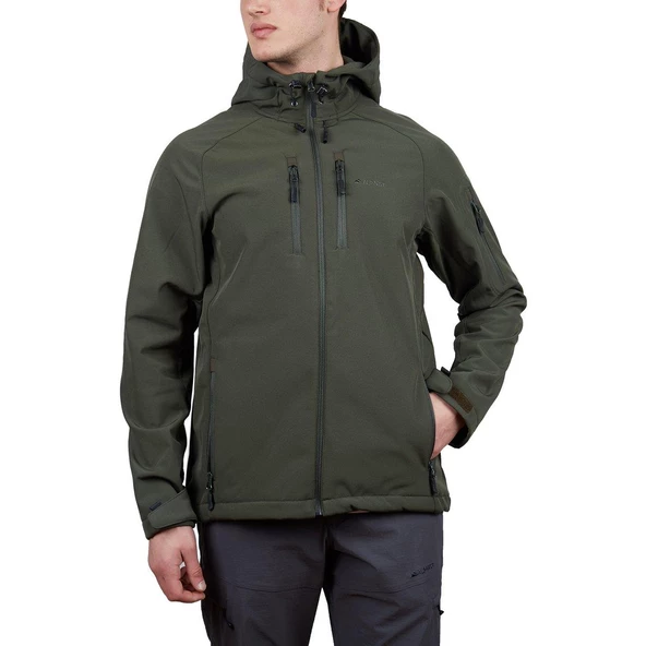 Alpinist Peak Softshell Erkek Outdoor Mont L Haki ürün görseli 1