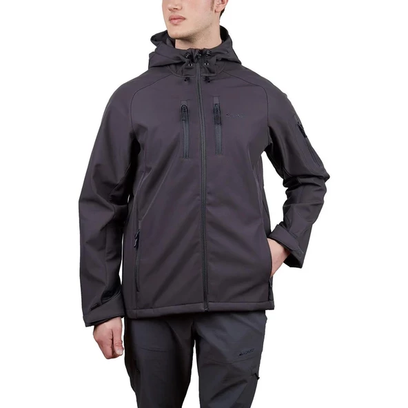 Alpinist Peak Softshell Erkek Outdoor Mont M Beden Antrasit ürün görseli 1